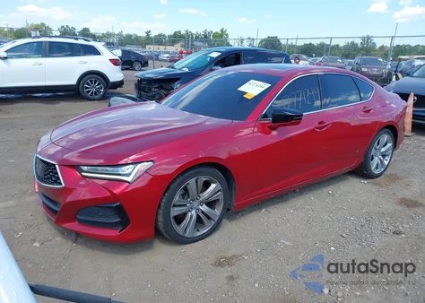 2021 Acura Tlx Technology Package z USA, uszkodzony, nr VIN 19UUB6F43MA007342